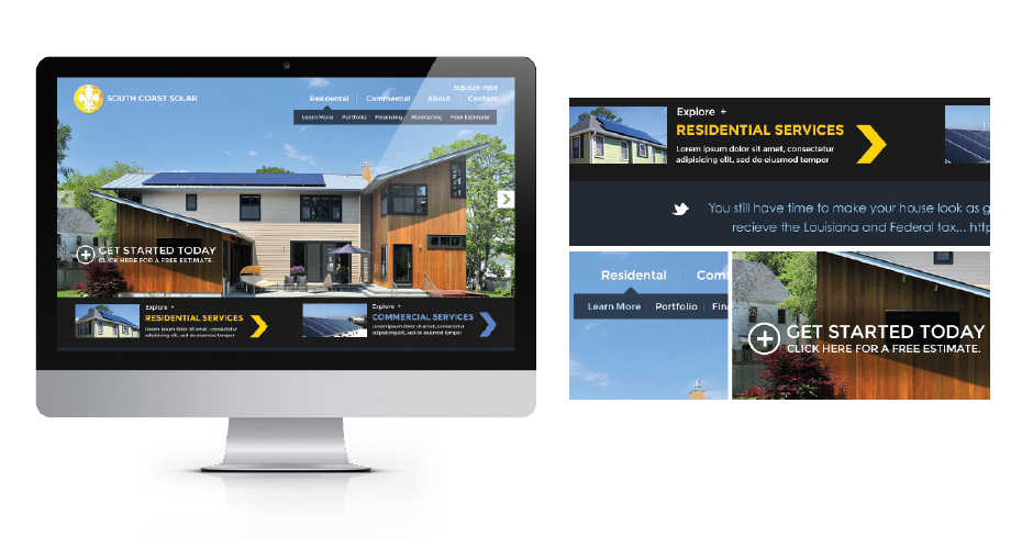 New-orleans-web-design-south-coast-solar-user-interface